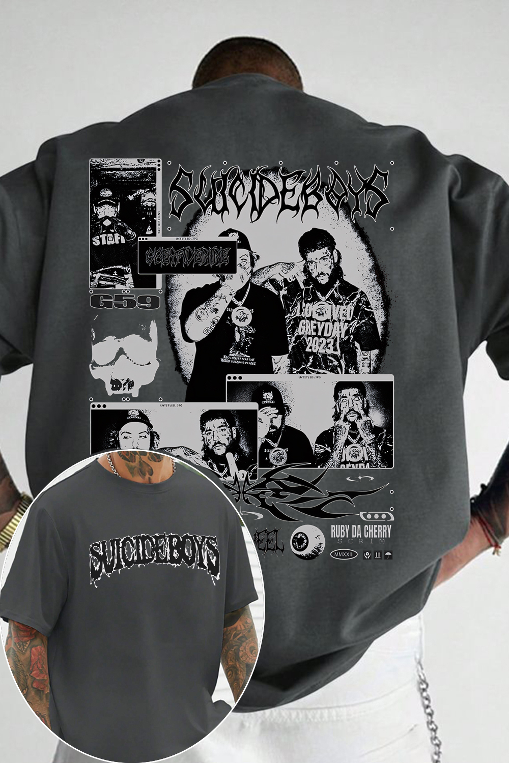 uicideboys casual 2-side printed hoodie