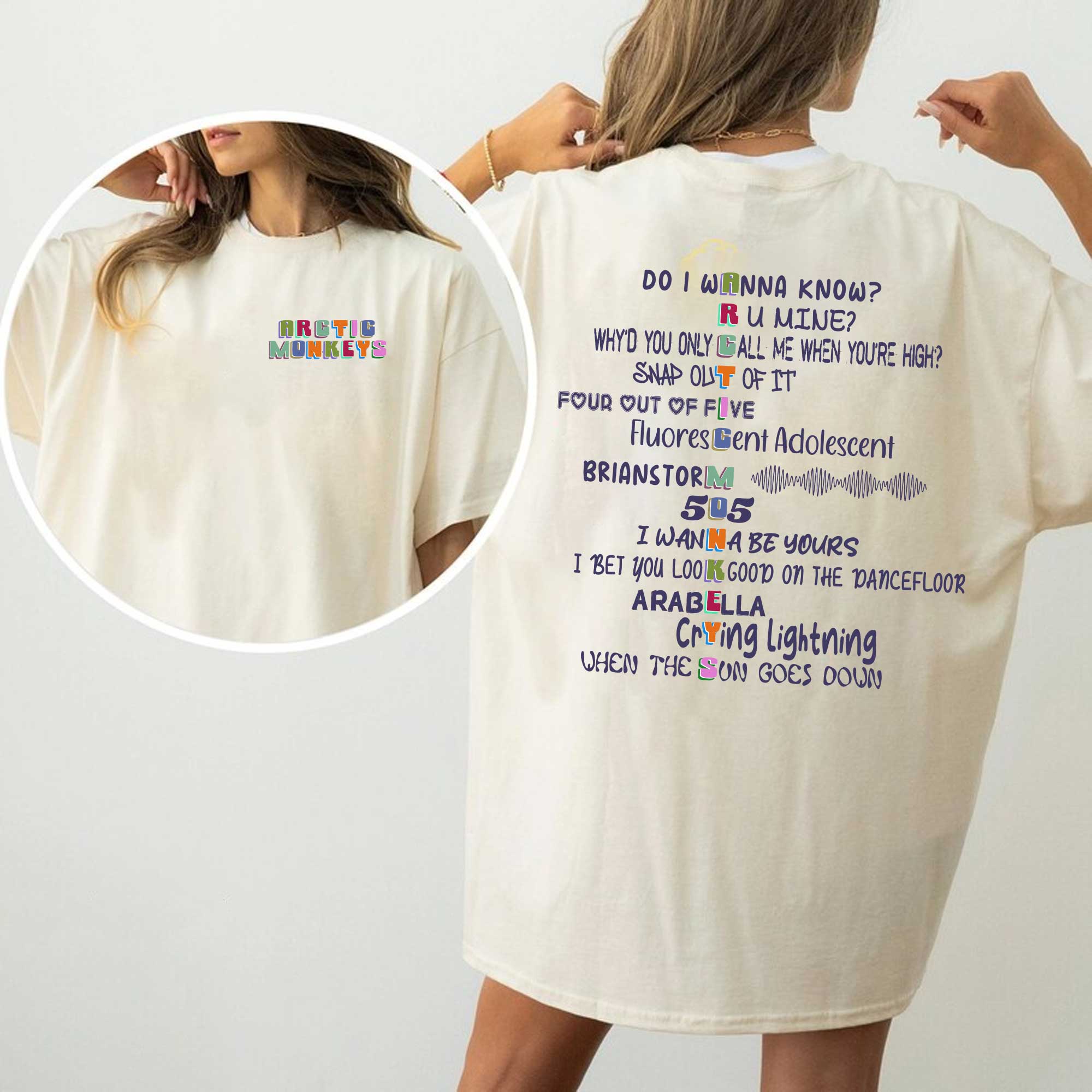 Arctic Monkeys 2 side T-Shirts