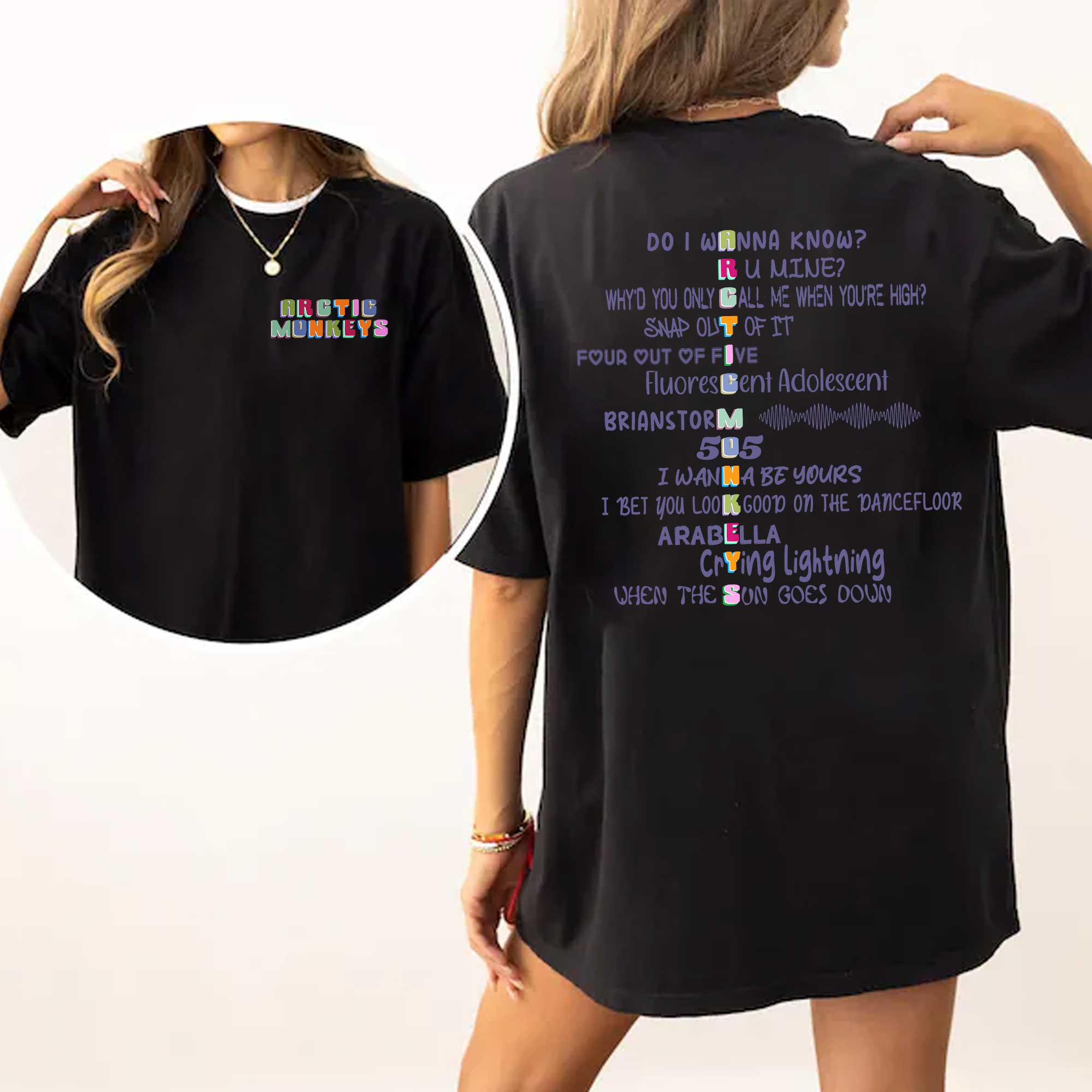 Arctic Monkeys 2 side T-Shirts