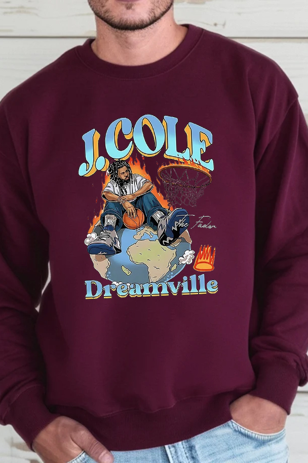 [Copy]J Cole Dreamville Vintage Men Sweatshirts