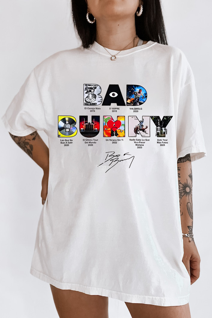 badbunny albums t-shirt
