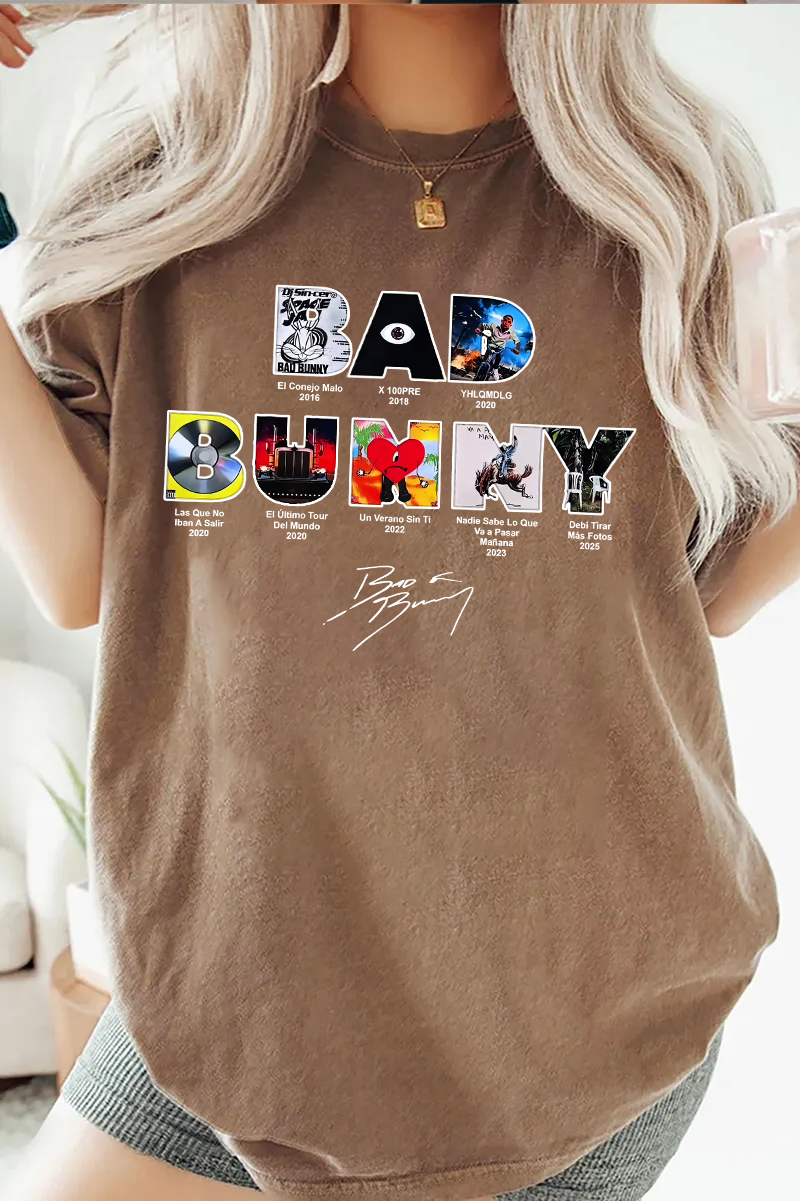 badbunny albums t-shirt