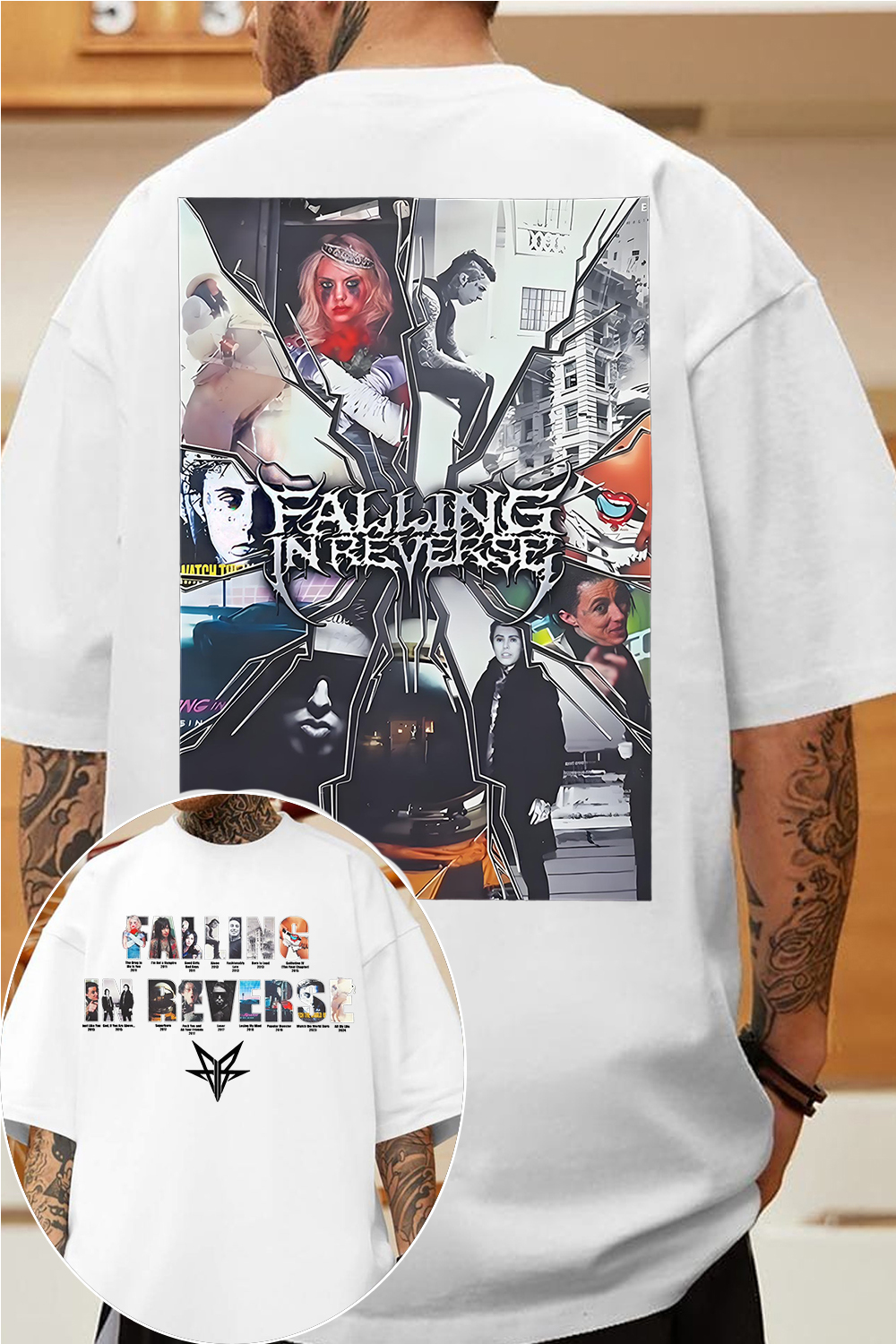Falling In Reverse 2-sided printed tee