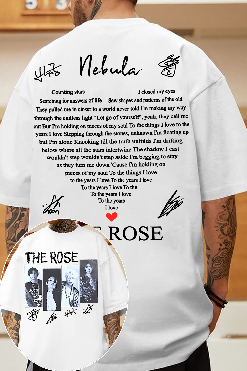 The Rose🥰 tee For Men