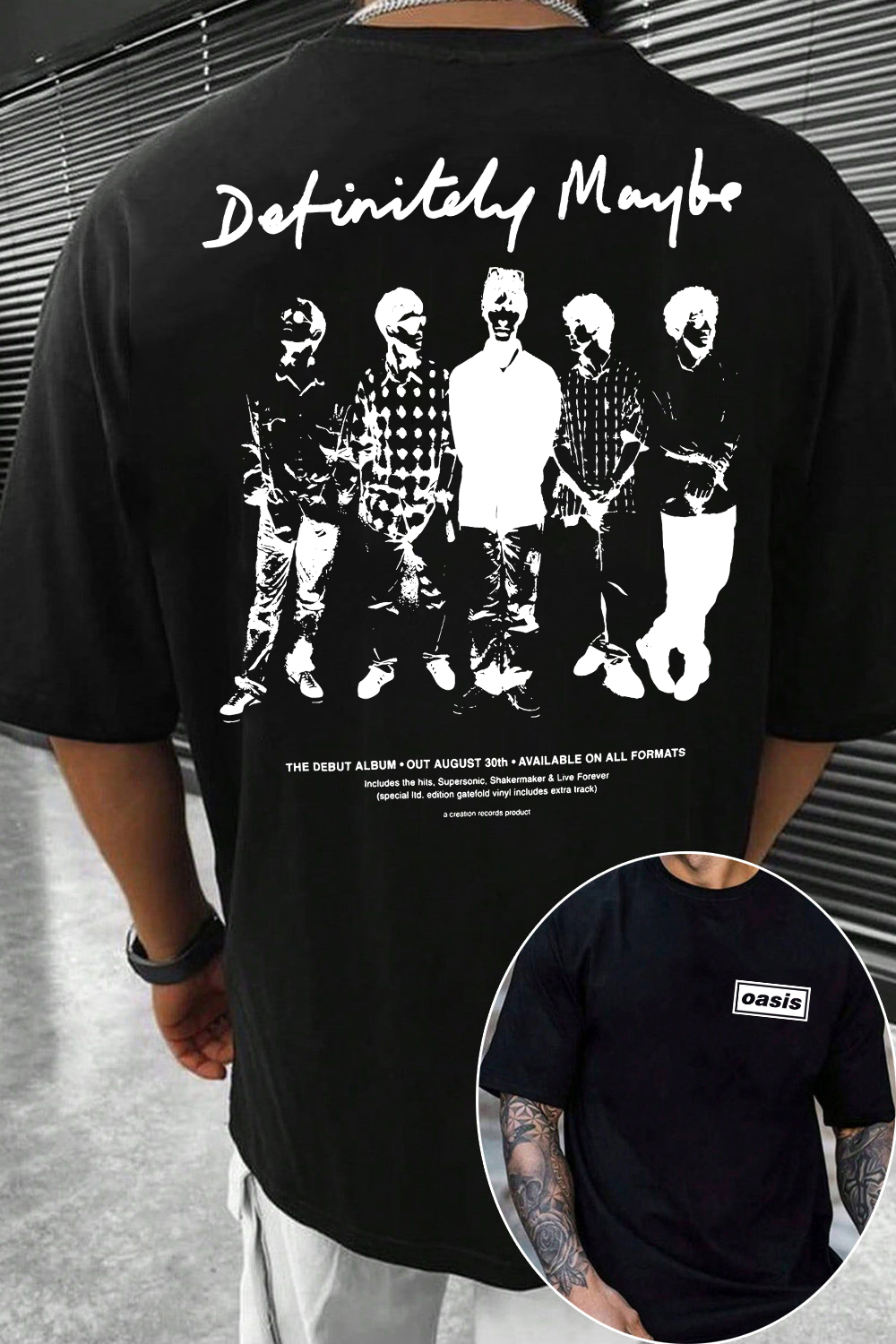 Oasis Unisex T Shirt Definitely Maybe Promo Official Reunion Tour 2025