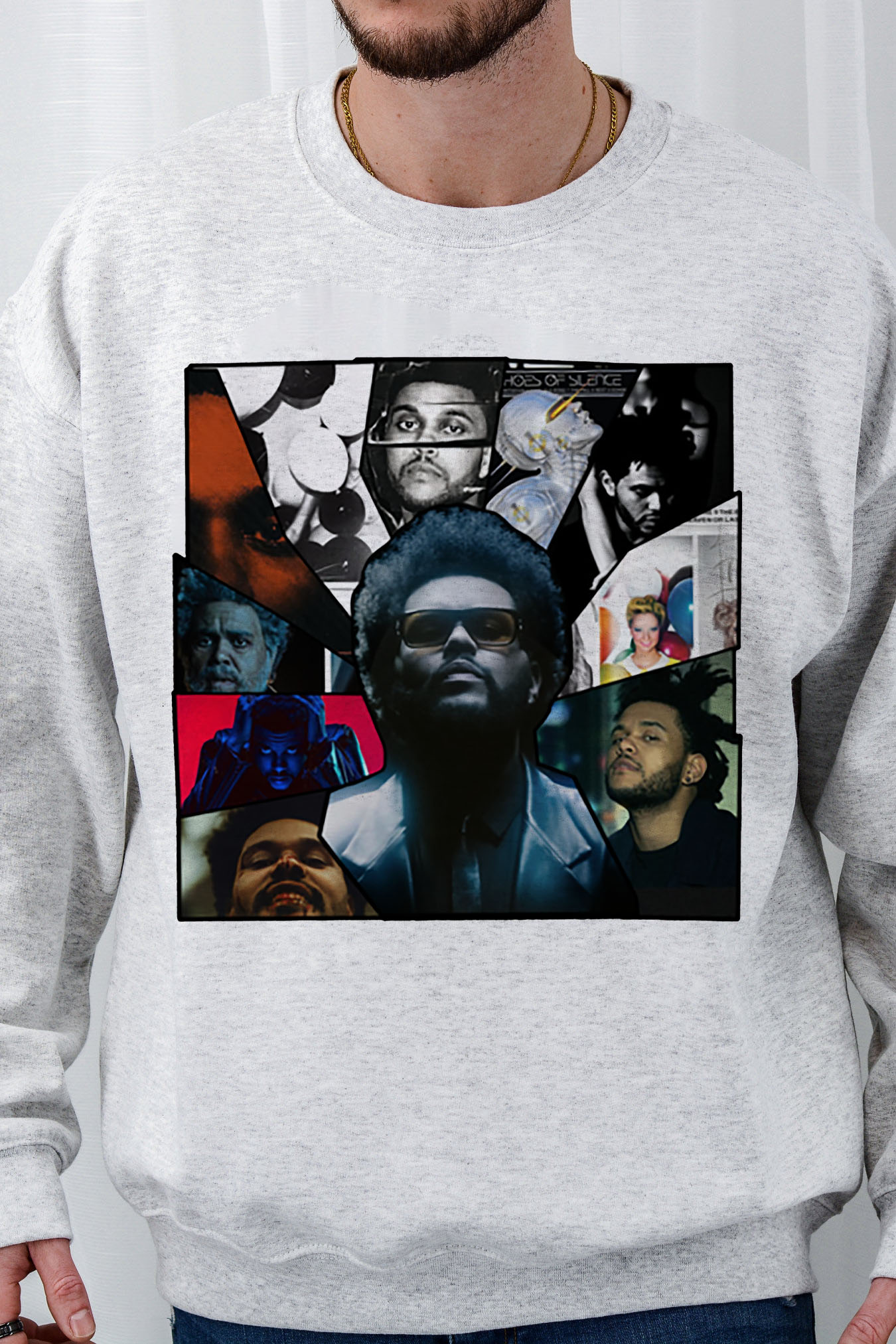 Vintage The Weeknd Portrait Men Sweatshirt