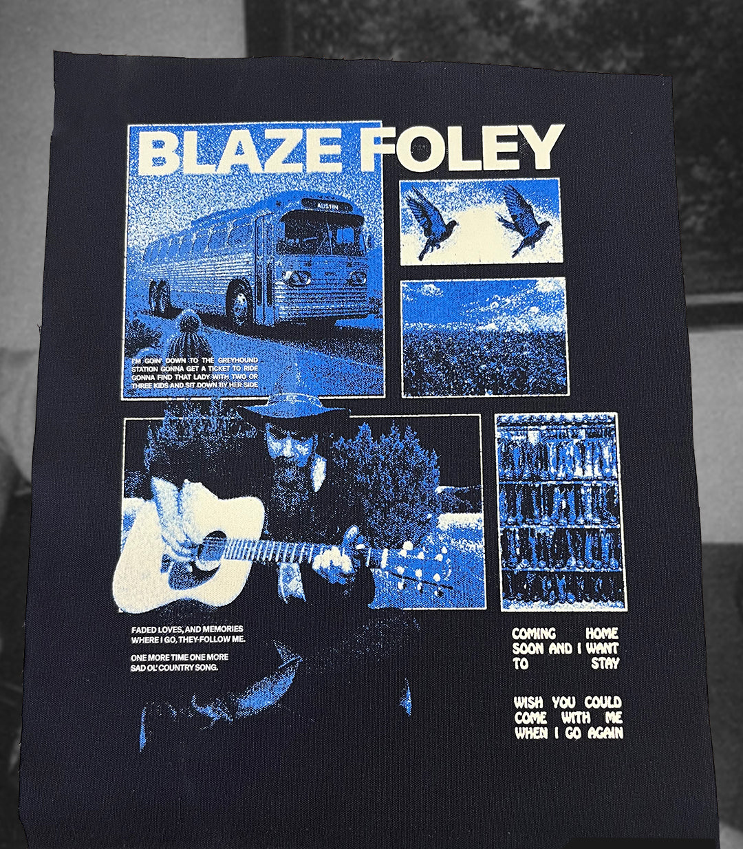Blaze Foley Clay Pigeons Tee For Men