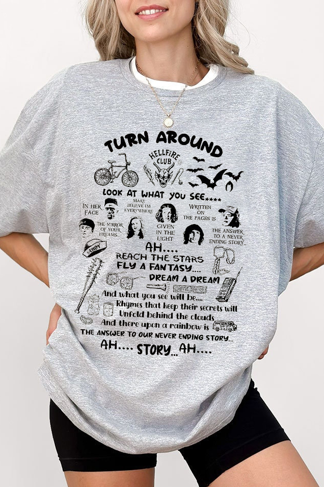 Never Ending Story T Shirt, Friends Stranger Things T Shirt