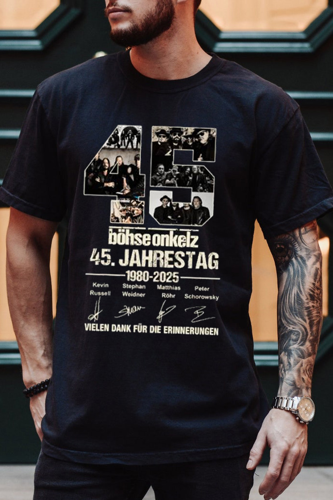 45 Jahre Böhse Onkelz 1980–2025 t-shirts ❤️‍🔥