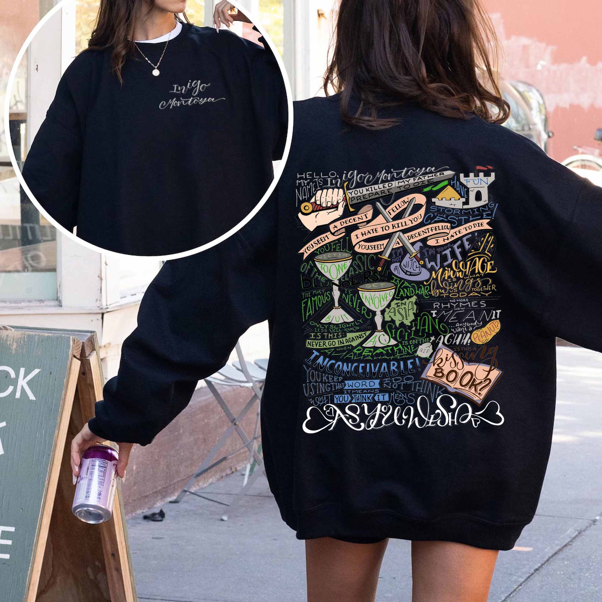 The Princess Bride Quotes (2 side) Sweatshirt - Women