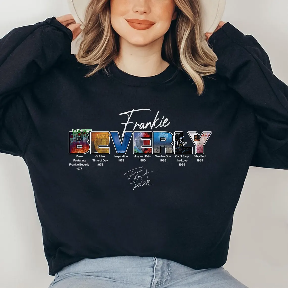 Frankie BEVERLY  Long Sleeve Sweatshirt