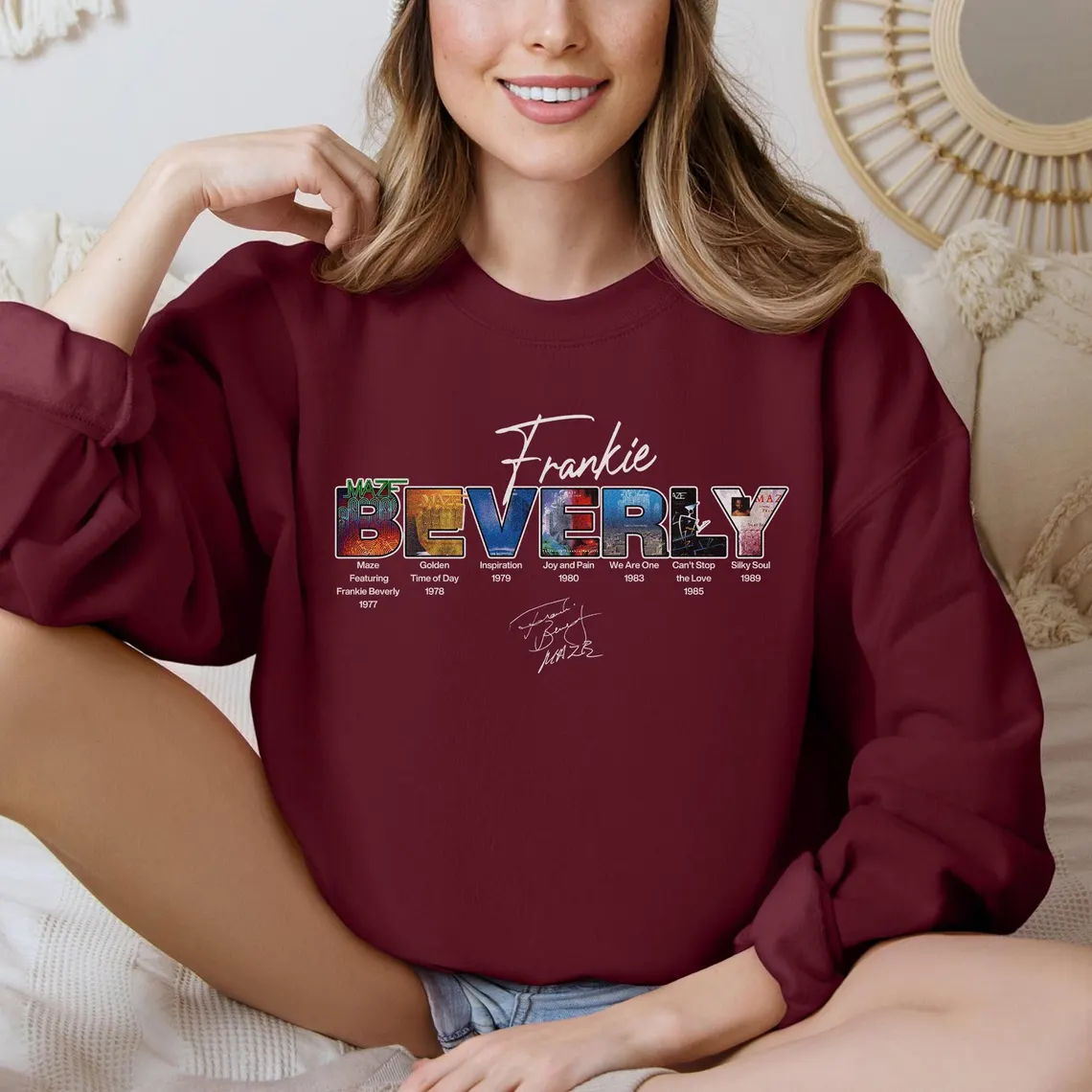 Frankie BEVERLY  Long Sleeve Sweatshirt