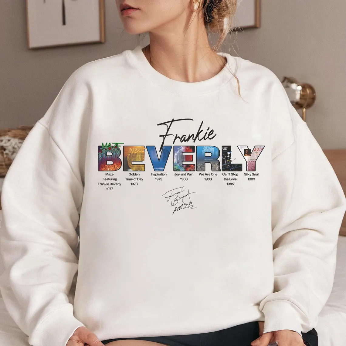 Frankie BEVERLY  Long Sleeve Sweatshirt