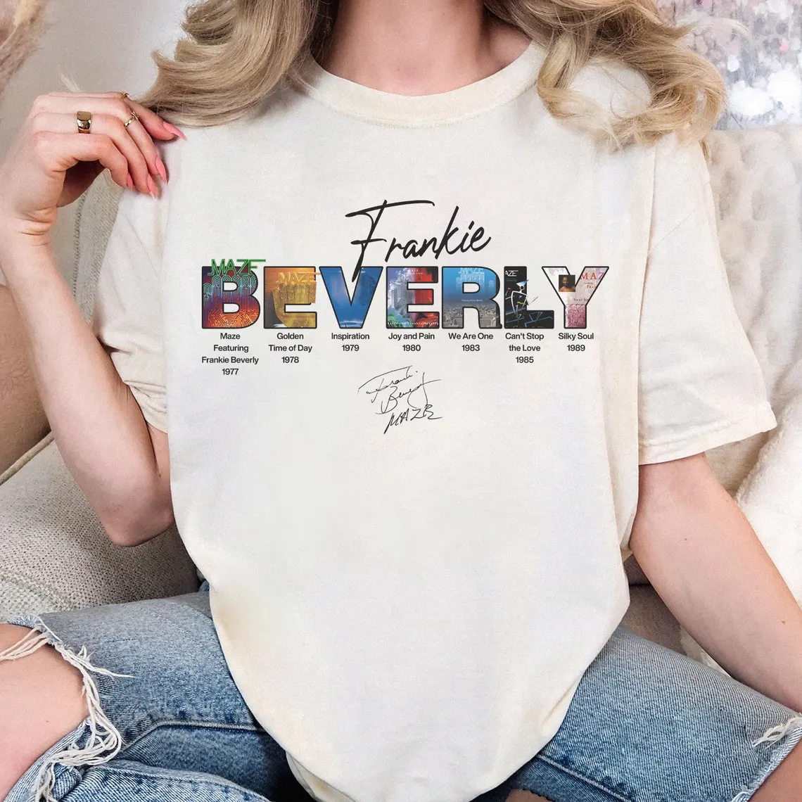 Frankie BEVERLY Short Sleeve T-Shirt