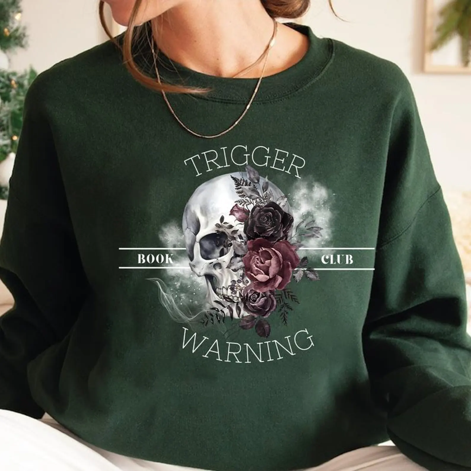 triggerwarning crew neck sweatshirt