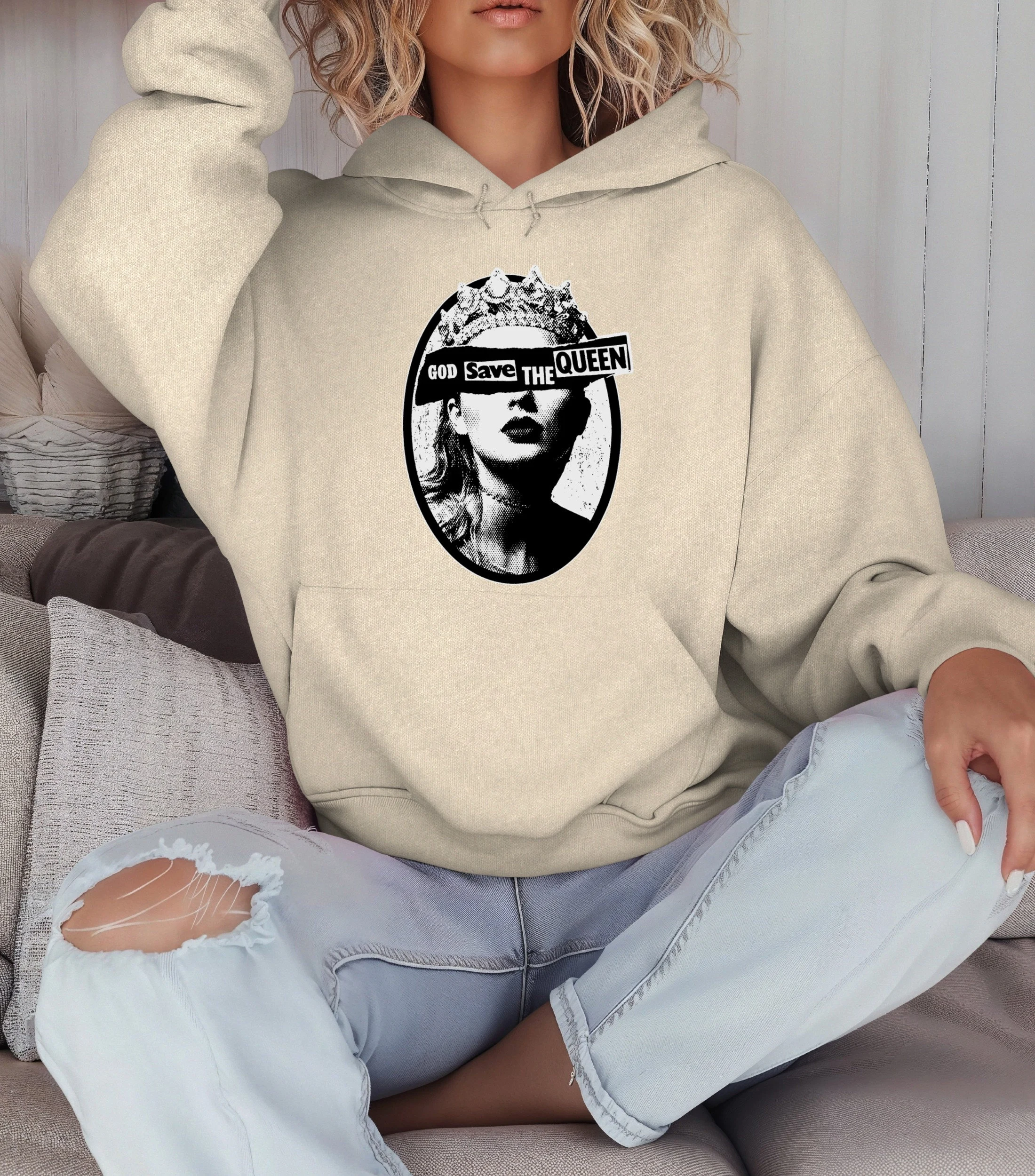 God Save The Queen Hoodies For Women