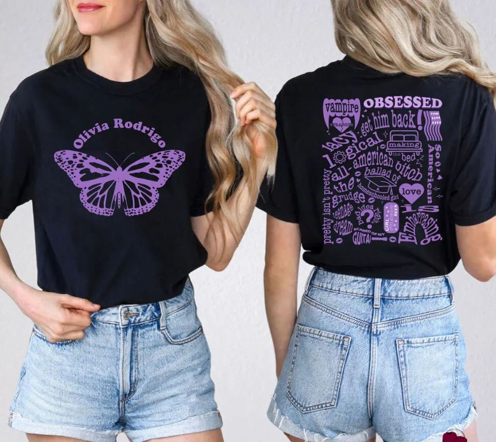 Vintage Guts Olivia Spilled Track List Shirt
