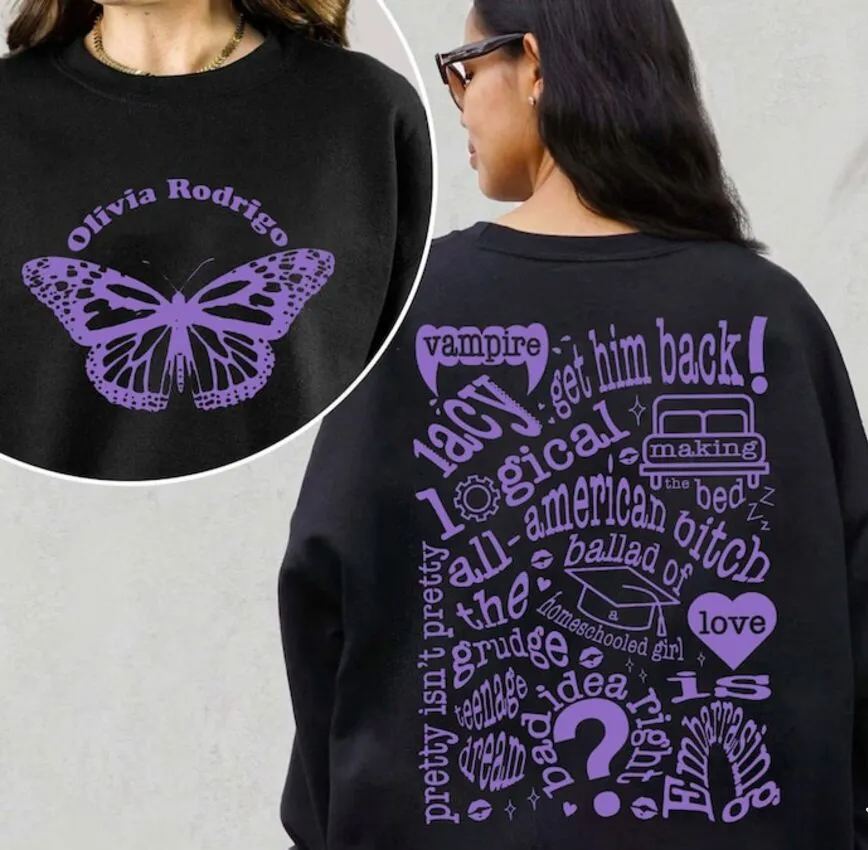 Olivia Rodrigo Guts Album Merch Tour Merch Sweatshirt