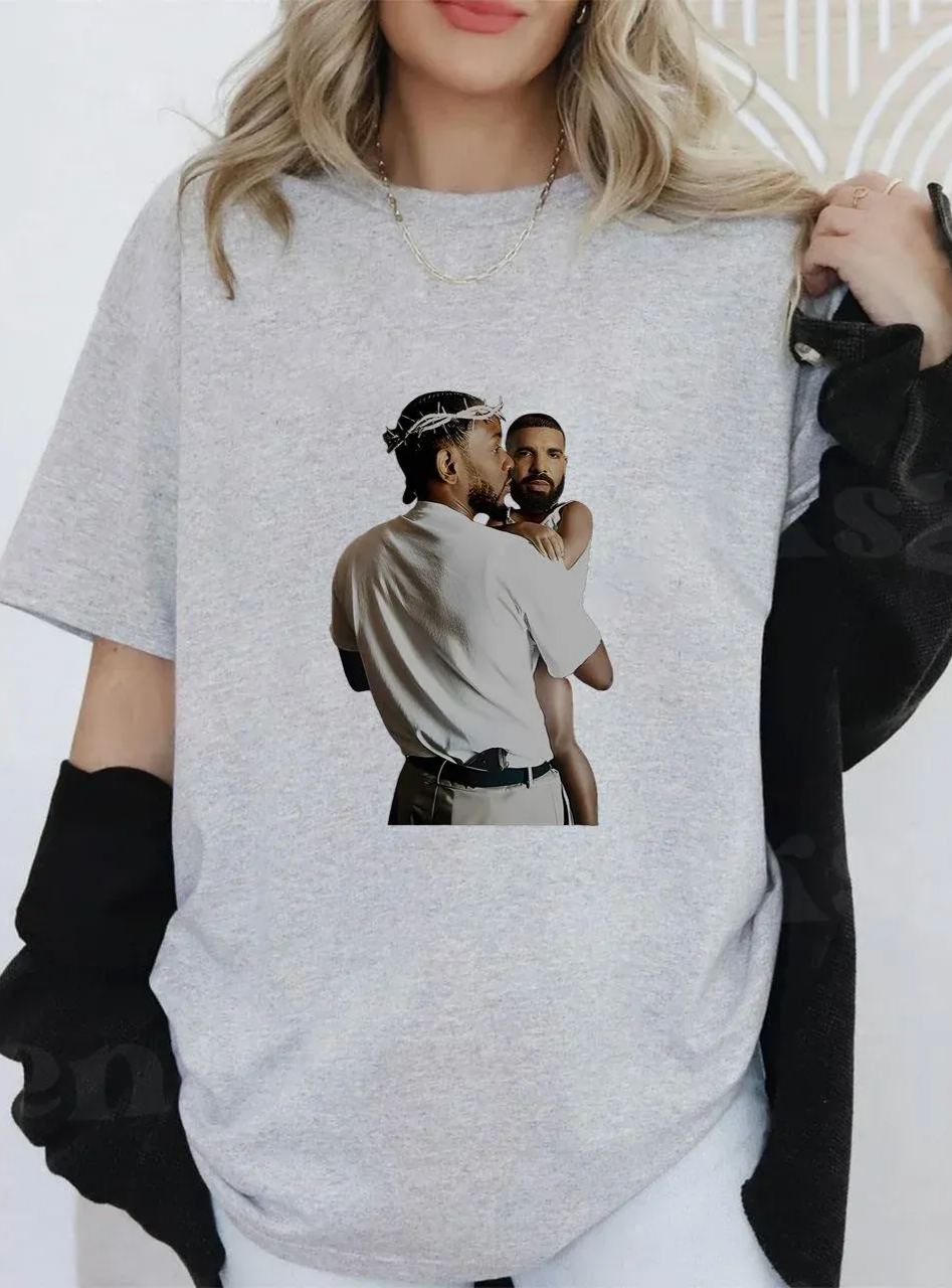 Kendrick Lamar Holding Baby Drake T-Shirt