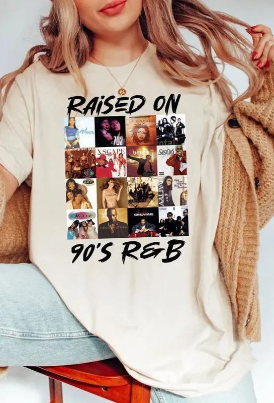 Raised On 90s R&B Album Music Artists-1 Shirts