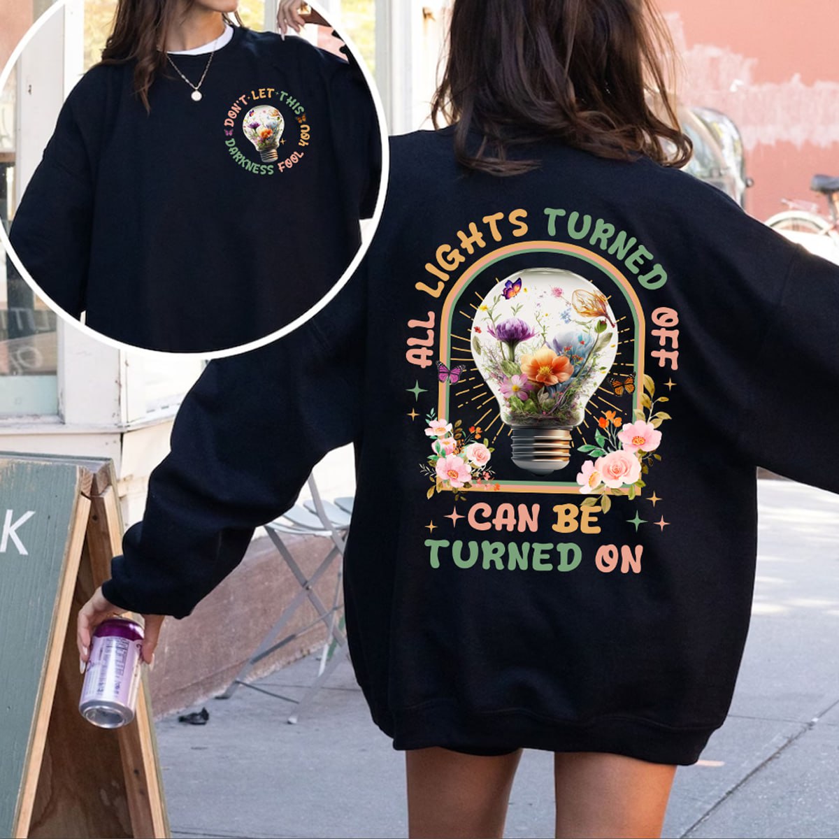 Noah Kahan Call Your Mom All Lights Turned Off Can Be On 2-sided Sweatshirt