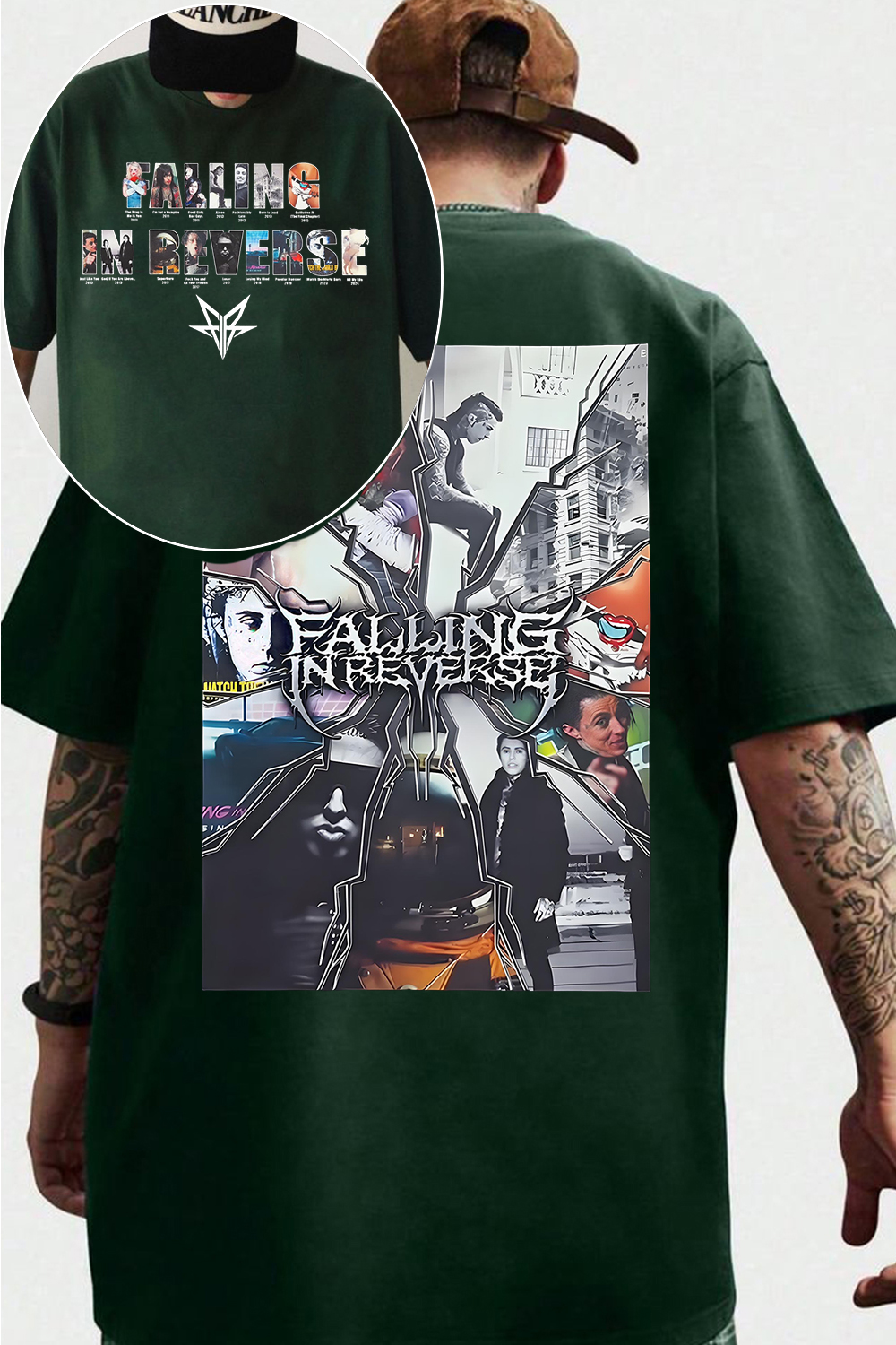 Falling In Reverse 2-sided printed tee
