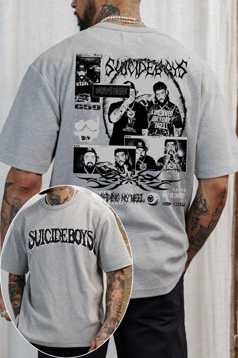 uicideboys casual 2-side printed hoodie