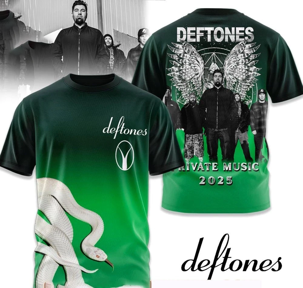 Deftones Private Music 2025 3D T-Shirt 