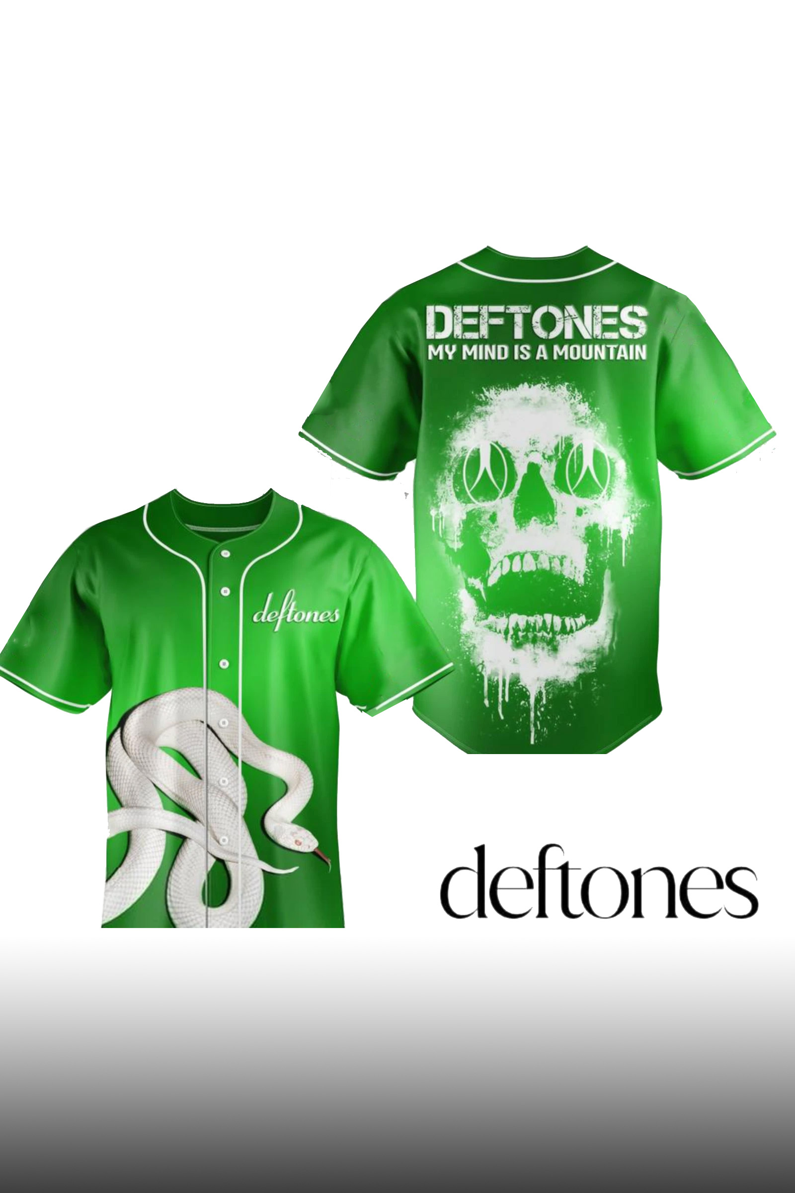 “DEFTONES – MY MIND IS A MOUNTAIN” 2025 Jerseyy Green