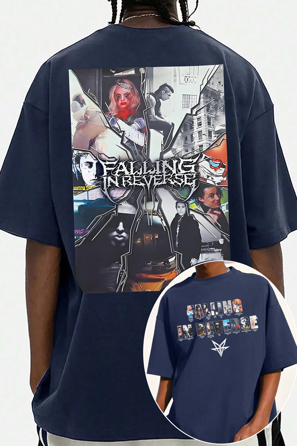 Falling In Reverse 2-sided printed tee