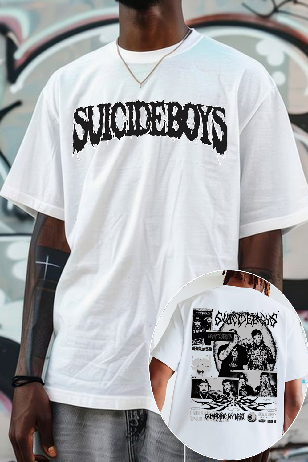 uicideboys casual 2-side printed hoodie