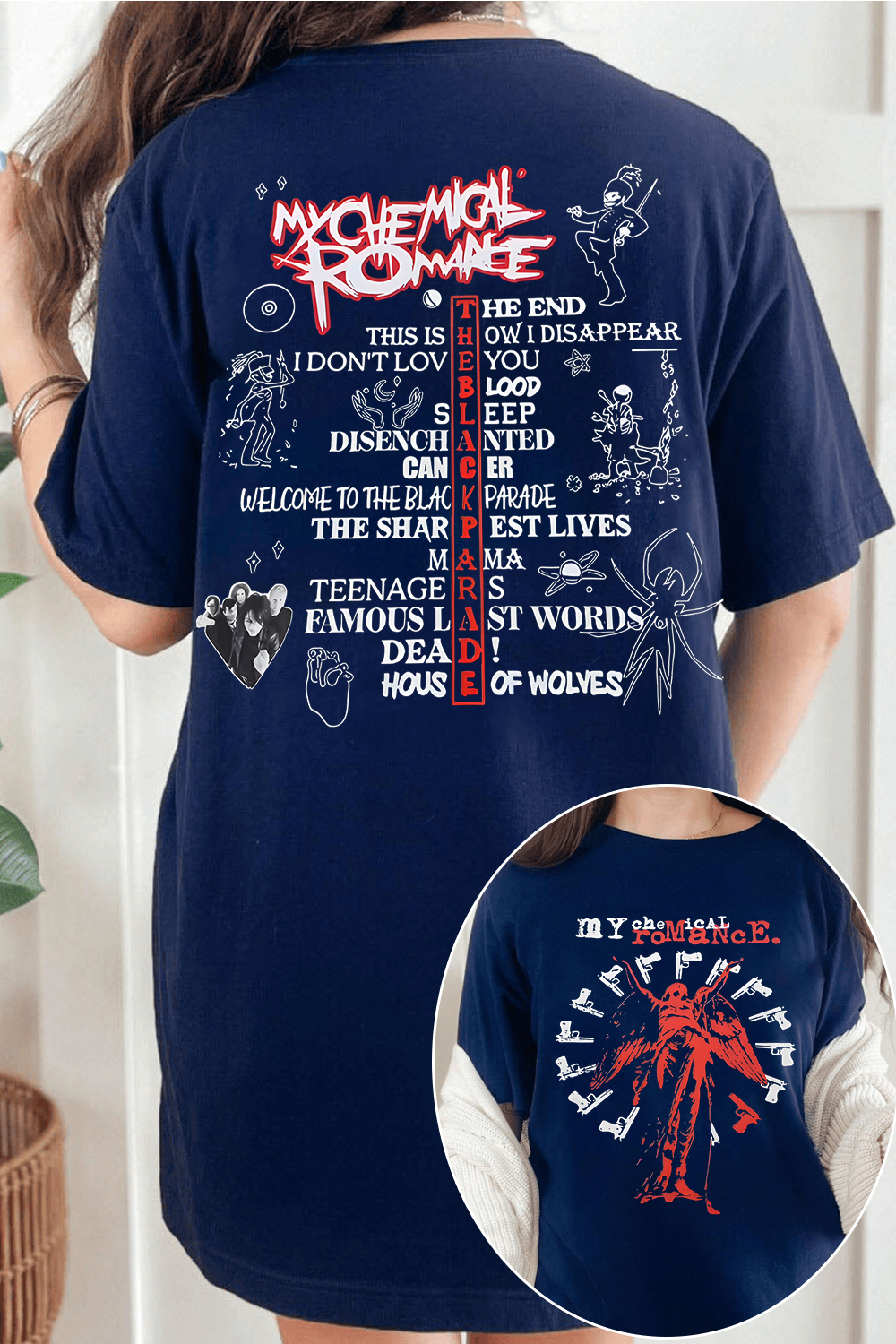 MCR 2-sided WOMEN printed tee