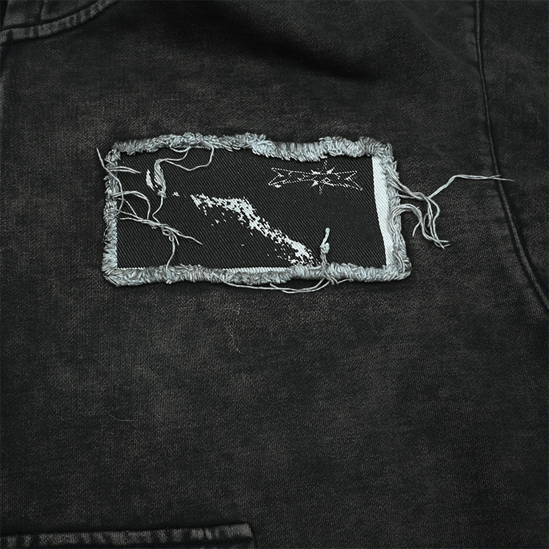 EXACTMATCH Hooded Denim Jacket - American Street Style