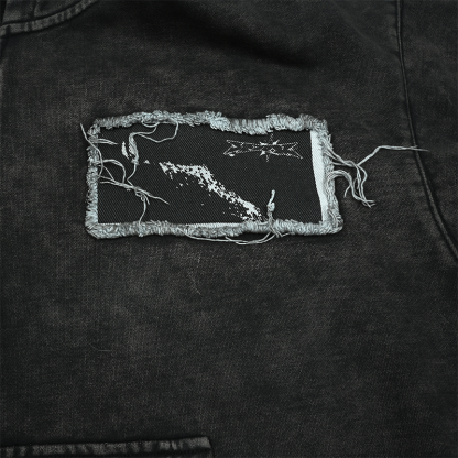 EXACTMATCH Hooded Denim Jacket - American Street Style