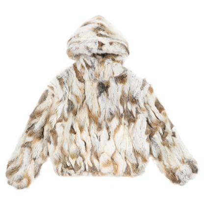 EXACTMTCH Cool Statement Hooded Denim Jacket - American Street New Fas