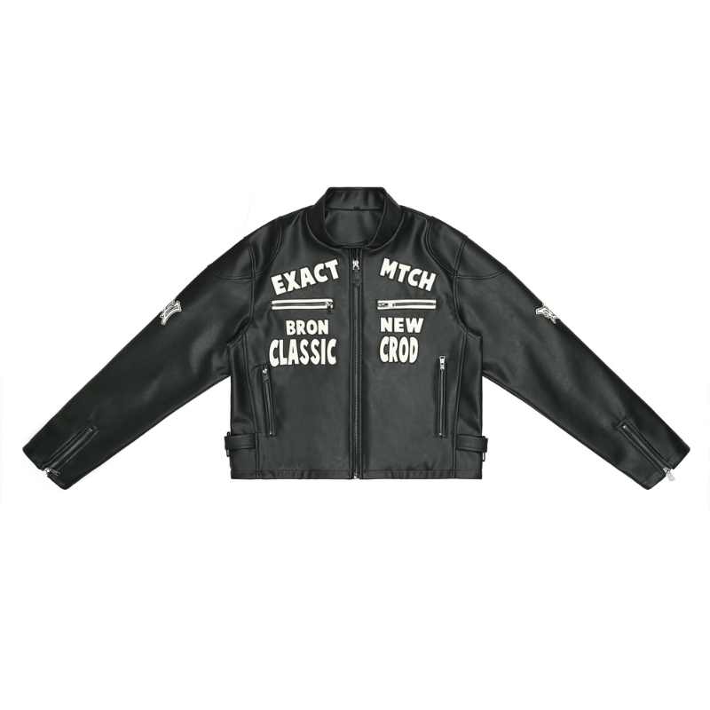 EXACTMTCH Personalized Street Fighter Motorcycle Jacket - A Must-Have Item for American Fashion Trends