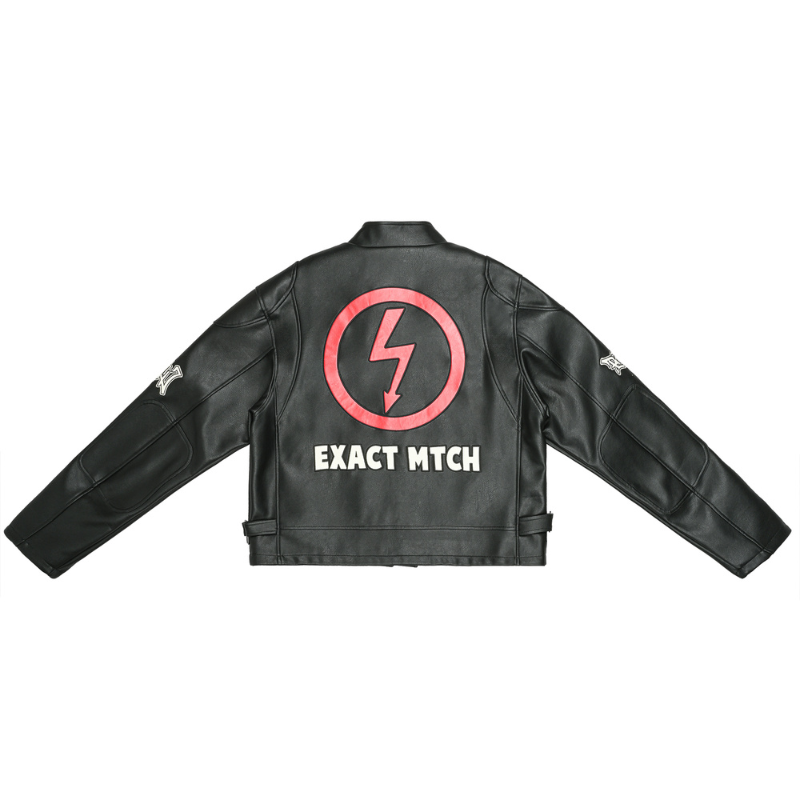 EXACTMTCH Personalized Street Fighter Motorcycle Jacket - A Must-Have Item for American Fashion Trends
