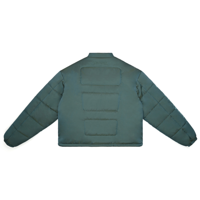 EXACTMTCH Street Style Quilted Cotton Jacket - Warm up with American style.