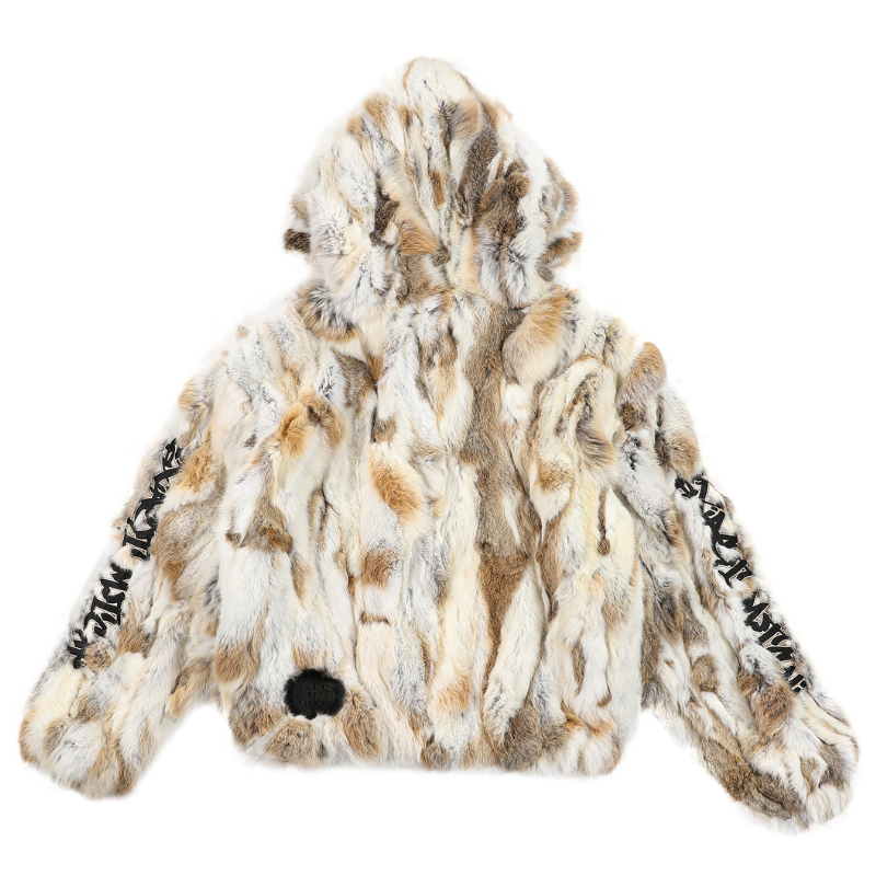 EXACTMTCH Luxury Fur Hooded Jacket - The pinnacle of American street fashion