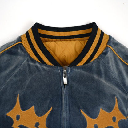 EXACTMTCH Velvet Baseball Jacket - A Must-Have Item for American Street Fashion