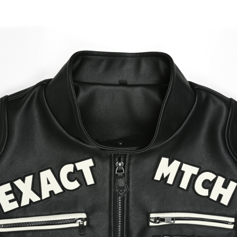 EXACTMTCH Personalized Street Fighter Motorcycle Jacket - A Must-Have Item for American Fashion Trends