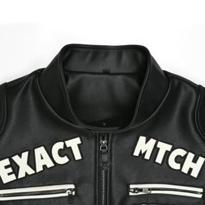 EXACTMTCH Personalized Street Fighter Motorcycle Jacket - A Must-Have Item for American Fashion Trends