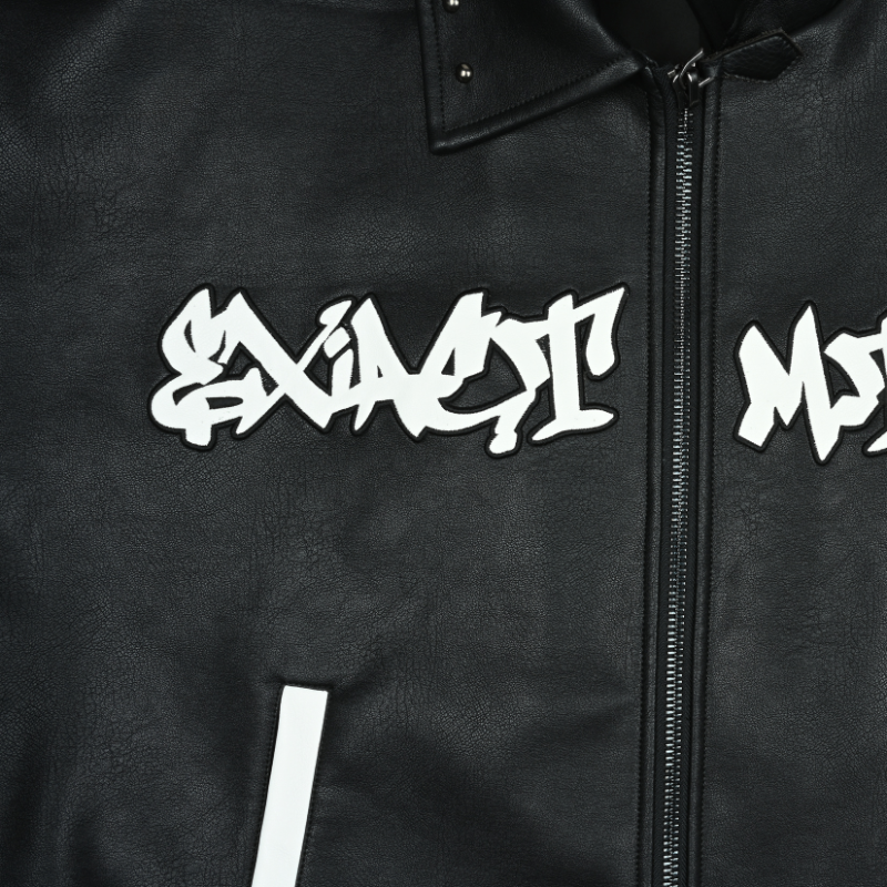 EXACTMTCH Street Trend Leather Jacket - American Fashion Focuspiece