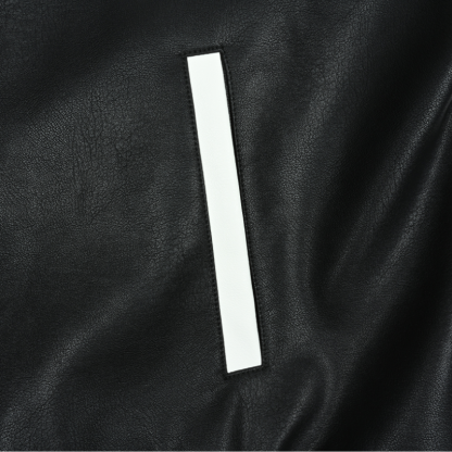 EXACTMTCH Street Trend Leather Jacket - American Fashion Focuspiece