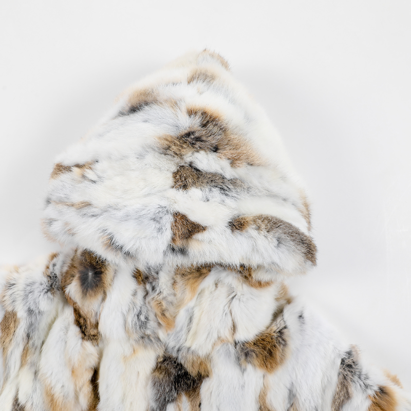 EXACTMTCH Luxury Fur Hooded Jacket - The pinnacle of American street fashion
