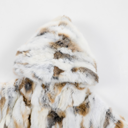 EXACTMTCH Luxury Fur Hooded Jacket - The pinnacle of American street fashion