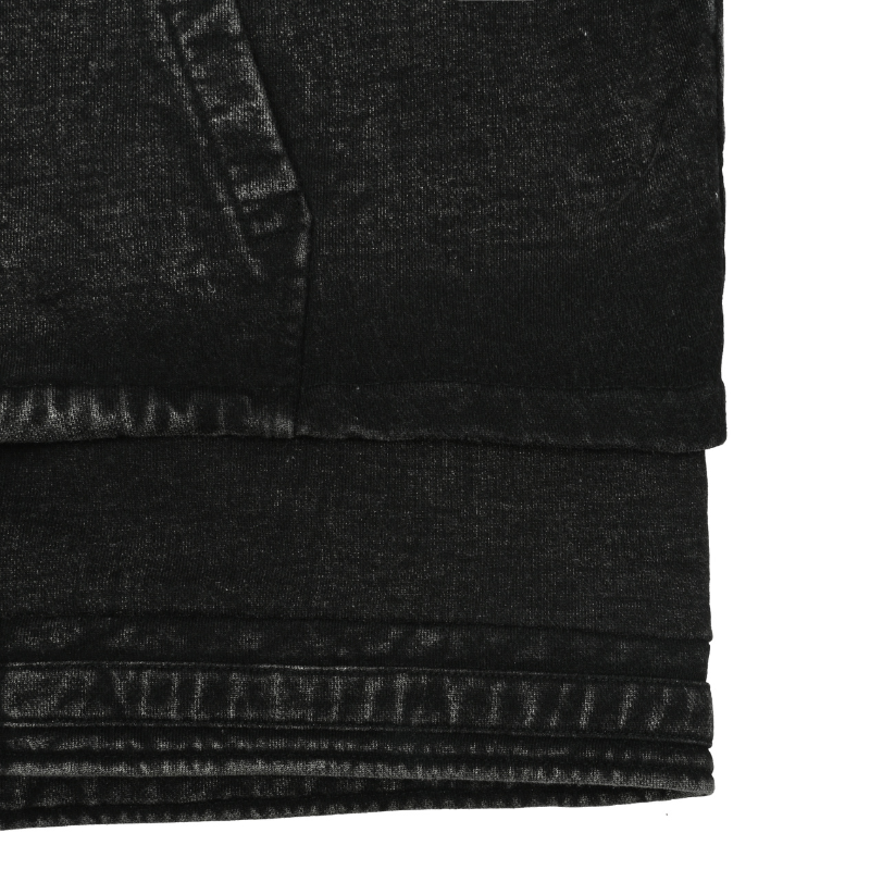 EXACTMTCH Dark Trend Denim Hooded Jacket- American street style cool choice