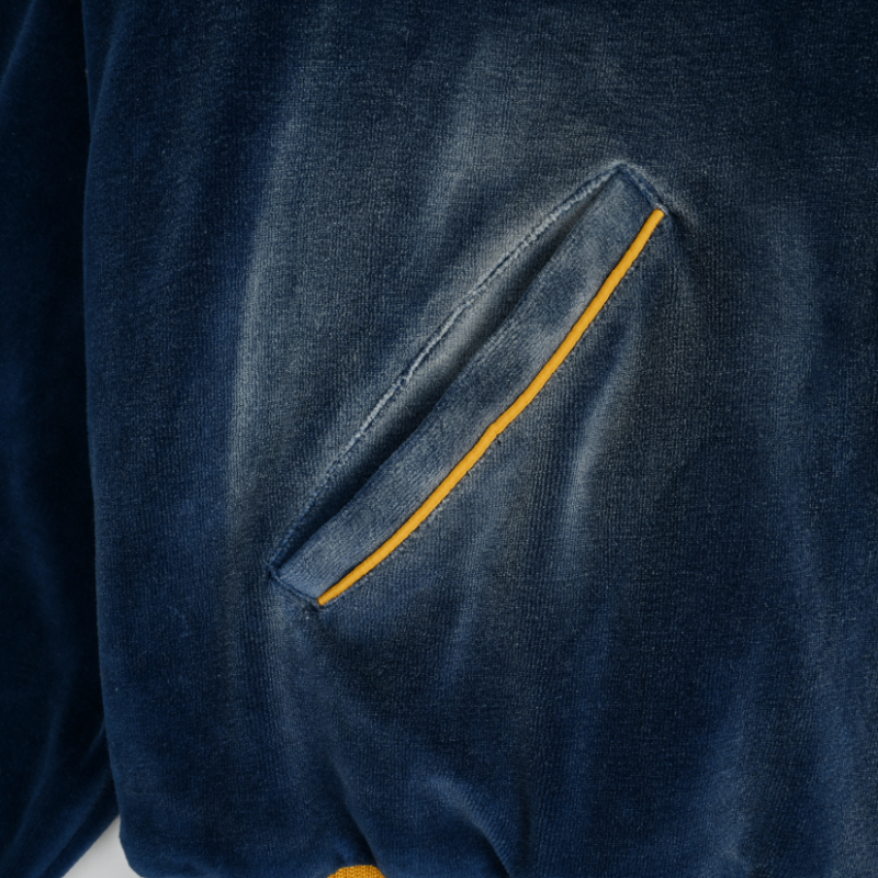 EXACTMTCH Velvet Baseball Jacket - A Must-Have Item for American Street Fashion