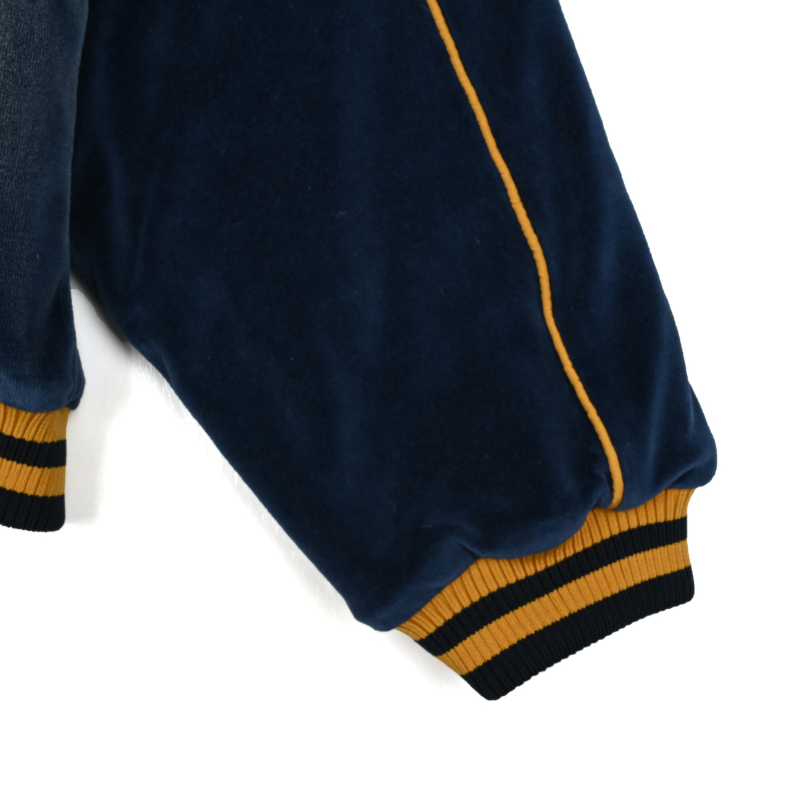 EXACTMTCH Velvet Baseball Jacket - A Must-Have Item for American Street Fashion