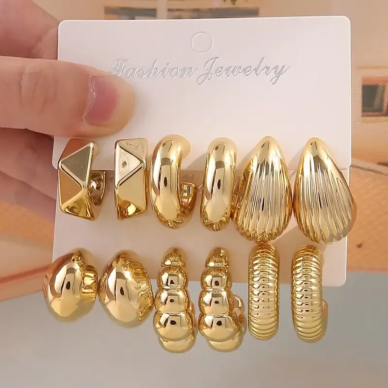 wholesale Retro Detachable Stud Earrings for Women Fashion Jewelry Accessories
